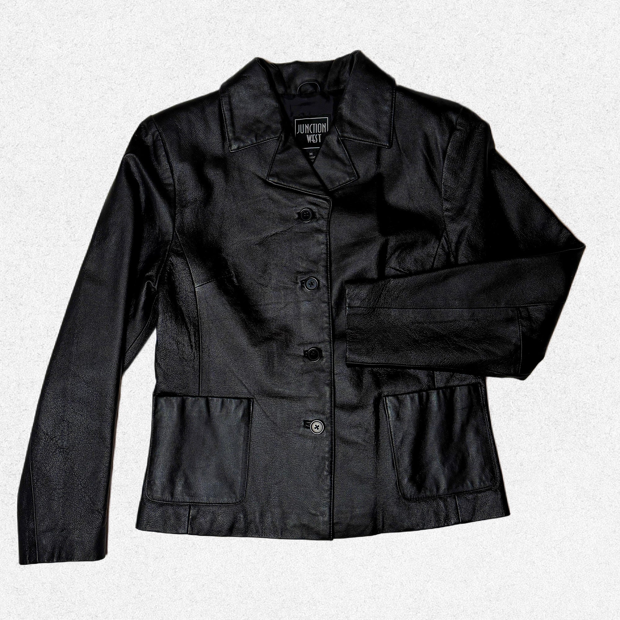 "We're Worried About You" Custom Painted Leather Jacket